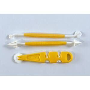 PME England Fondant Modeling Tools Cake Decorating Embosser Set